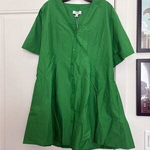 COS Vibrant Green Midi Dress